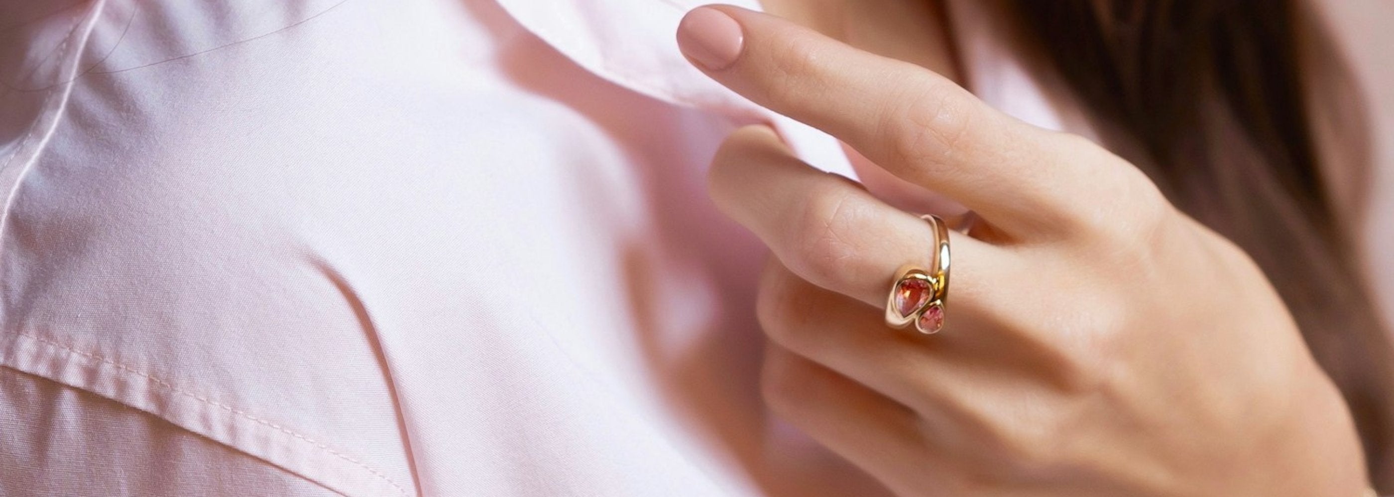 pink gemstone ring