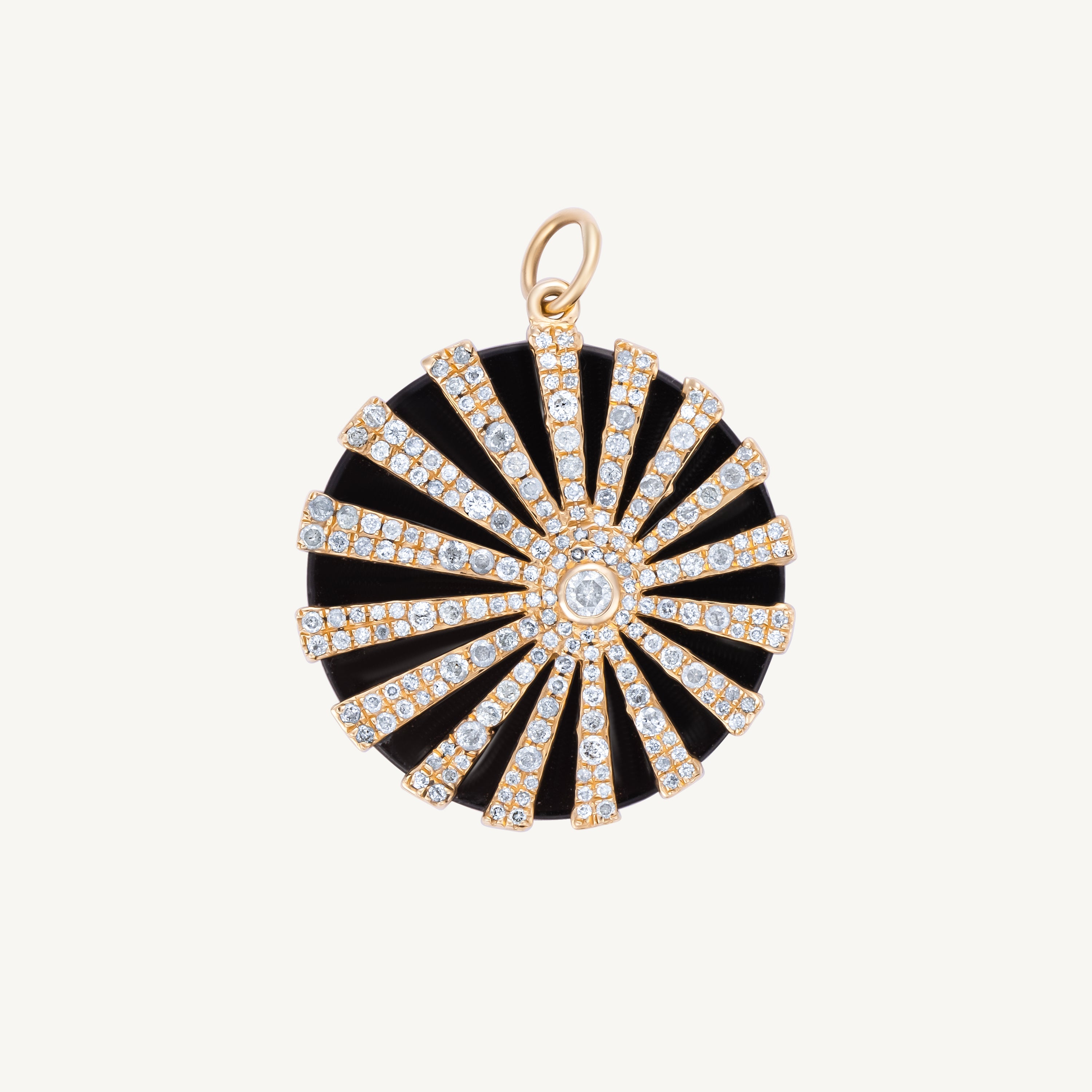 onyx diamond charm