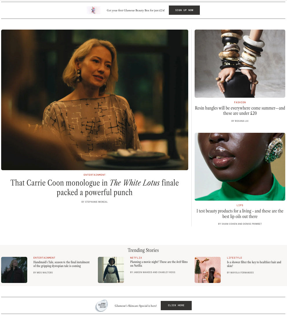 Glamour UK Features Elyzian's Statement Butterfly Ring