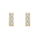 .025ct Diamond Bar Single Stud Earring