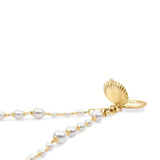 14k Yellow Gold SeaShell Locket Pendant with Diamond Accents