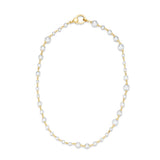 31pcs Rose Pearl Strand with Gold and Diamond Clasp