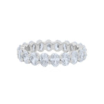 3ct Lab-Grown Oval Diamond Eternity Band in 14K White Gold by Elyzian