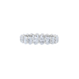3ct Lab-Grown Oval Diamond Eternity Band in 14K White Gold by Elyzian