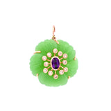 Chrysaméthyst - Fleur de Charme Pendant