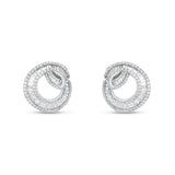Diamond Ribbon Earrings