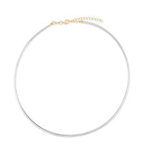 Dual-tone 14k Gold Reversible Omega Chain