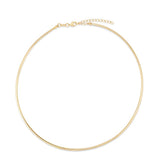 Dual-tone 14k Gold Reversible Omega Chain