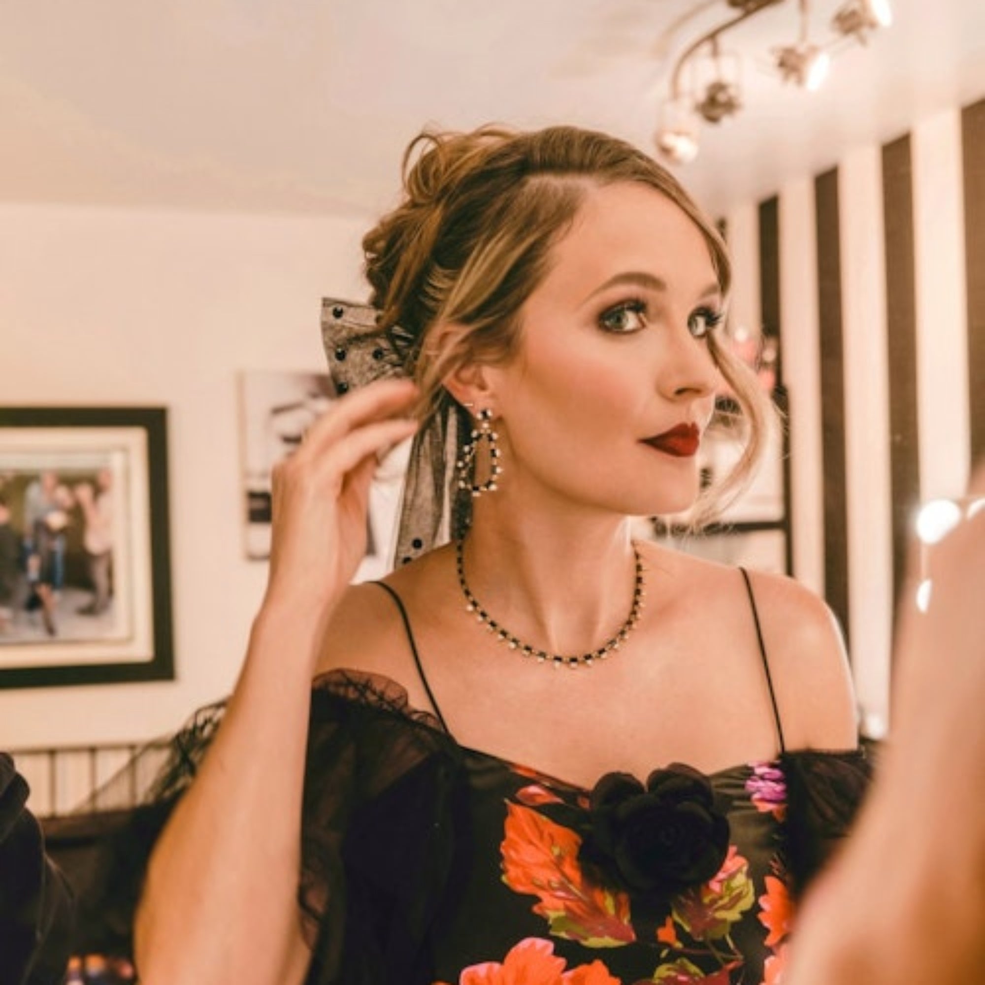 Striking black onyx and diamond tennis necklace featuring 3.46ct of mixed fancy-shaped diamonds, adjustable from 15 to 18 inches—perfectly pairs with our matching teardrop earrings.