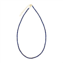 Striking 14K yellow gold adjustable tennis necklace featuring 37.88ct of vibrant blue sapphires, with a total weight of 21.55g—an eye-catching and luxurious gemstone statement piece.