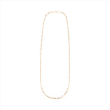 Luxurious 14K solid gold cable chain featuring encrusted diamonds along the links and an elegant diamond-accented clasp, offering a refined and sophisticated 33-inch statement piece.