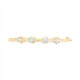 14K yellow gold hinge bangle bracelet featuring four G-H VS oval diamonds totaling 3.59ct. With a 6.5-inch inner circumference and a total weight of 11.15g, this modern diamond bangle is feminine, sleek, and timeless.