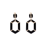 Black Onyx and Diamond Statement Earring