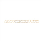 Handcrafted 14K yellow gold chain link bracelet featuring five interlocking links encrusted with 3.26ct of pavé diamonds. Made in Italy, 7 inches in length, and weighing 13.46g—elegant, bold, and timeless.