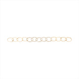 Handcrafted 14K yellow gold chain link bracelet featuring five interlocking links encrusted with 3.26ct of pavé diamonds. Made in Italy, 7 inches in length, and weighing 13.46g—elegant, bold, and timeless.