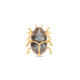Labradorite Ring Front facing with diamond 