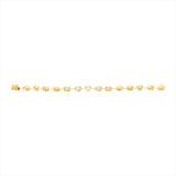 Elegant 14K yellow gold line bracelet featuring 1.67ct of mixed diamond shapes. Total weight: 10.07g—perfectly balanced between classic sparkle and modern style.
