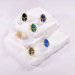 Elyzian Scarab Rings, Multiple Variations in Front View