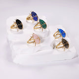 Elyzian Scarab Rings, Multiple Variations in Side View
