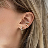 Pear Shaped Diamond Ear Cuff