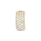 Five Row Pavé Diamond Ear Cuff - 14k Yellow Gold