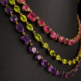 Mixed Shape Amethyst Necklace