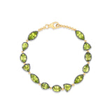 Mixed Shape Peridot Bracelet