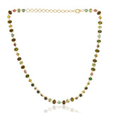 Mosaic Opal Tennis Necklace