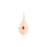 Pink Opal Aveline Drop Pendant