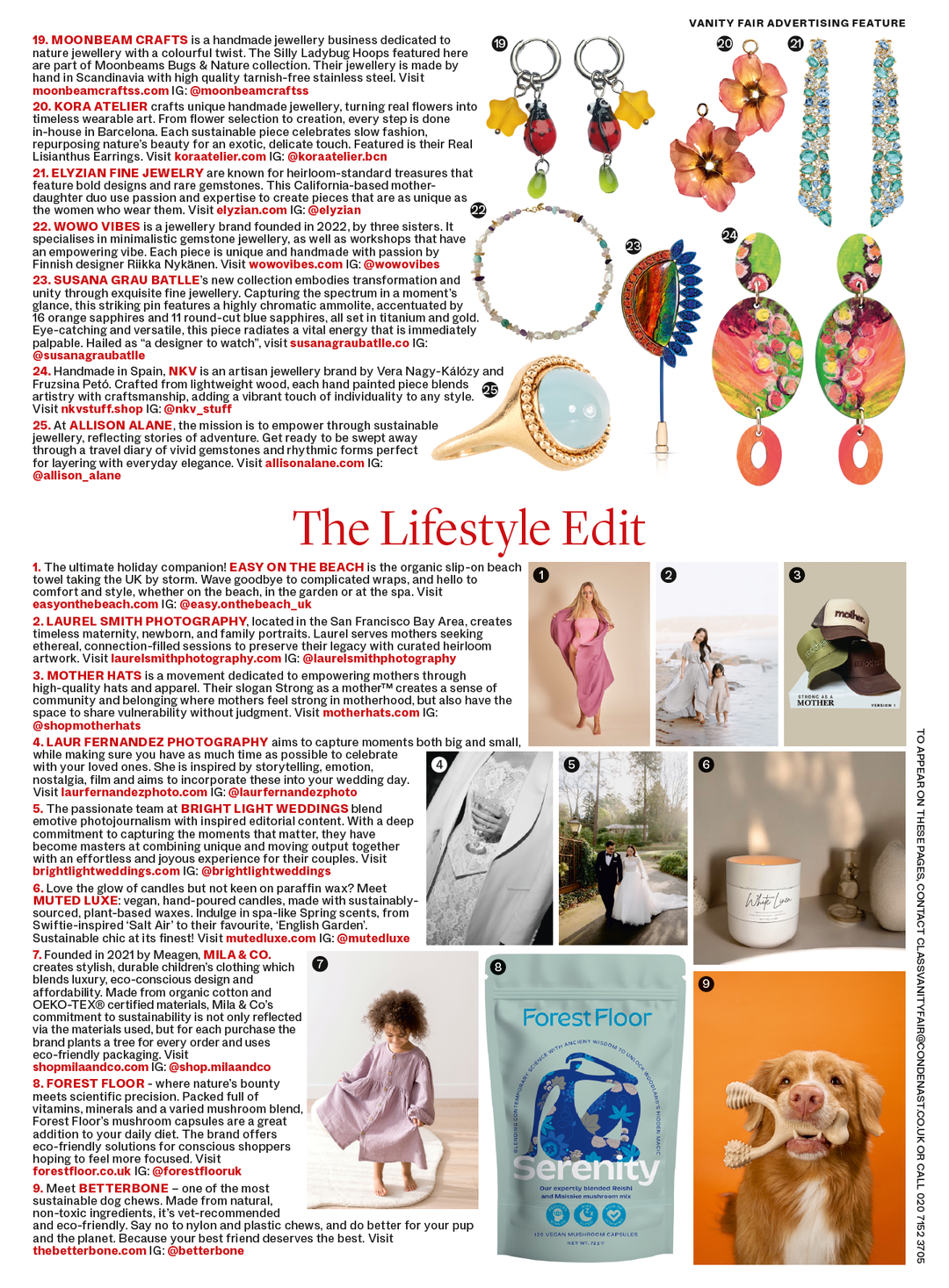 Vanity Fair Magazine March 2025 Advertising Feature Page 2