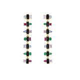 Bejeweled Multicolor Gemstone & Onyx Statement Earrings