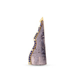 The Apex Meteorite, Sapphire & Diamond Brooch in 18K Yellow Gold by Elyzian