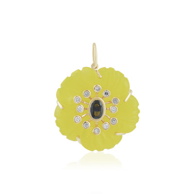 Azure Glow - Fleur de Charme Pendant