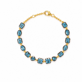 Mixed Shape Blue Topaz Bracelet