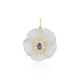 Cameo Blue - Fleur de Charme Pendant