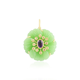 Chrysaméthyst - Fleur de Charme Pendant