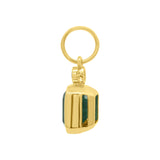 4.93ct Zambian Emerald Pendant with Diamond Accent in 14K Yellow Gold