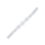 Elyzian lab diamond  floral motif bracelet on a white background