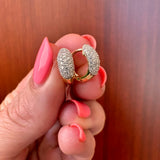 Micro Pavé Diamond Huggies