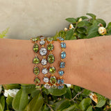 Mixed Shape Blue Topaz Bracelet