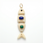 Elyzian Fine Jewelry Poisson Pendant  set in 14K yellow gold