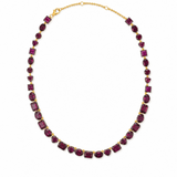 Elyzian Rhodolite Garnet Riverie Necklace