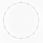 Lab-Grown Diamond by the Yard Necklace 3.22ct in 14K White Gold by Elyzian