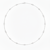 Lab-Grown Diamond by the Yard Necklace 3.22ct in 14K White Gold by Elyzian