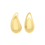 Medium Puffy Teardrop Earrings in 14K Yellow Gold