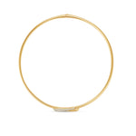 Pavé Diamond Wrap Collar Necklace in 14K Yellow Gold by Elyzian - Top View